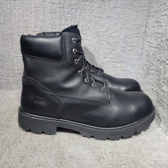 Timberland PRO A5TF3 Mens Size 14W Black Sawhorse Composite Toe Combat Work Boot - Picture 3 of 9